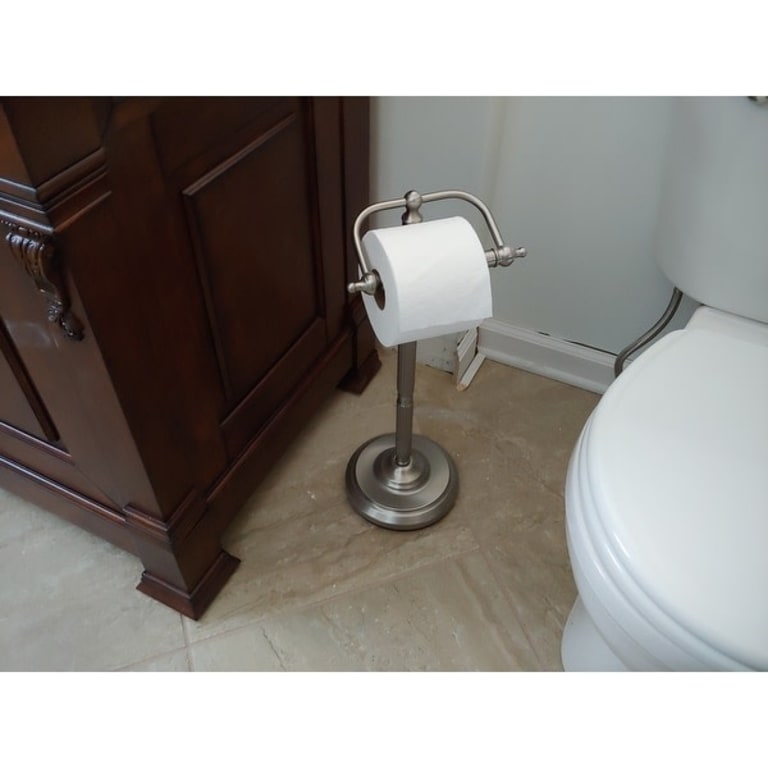 Kingston Brass Toilet Paper Holder (Brushed Nickel) On Sale Bed