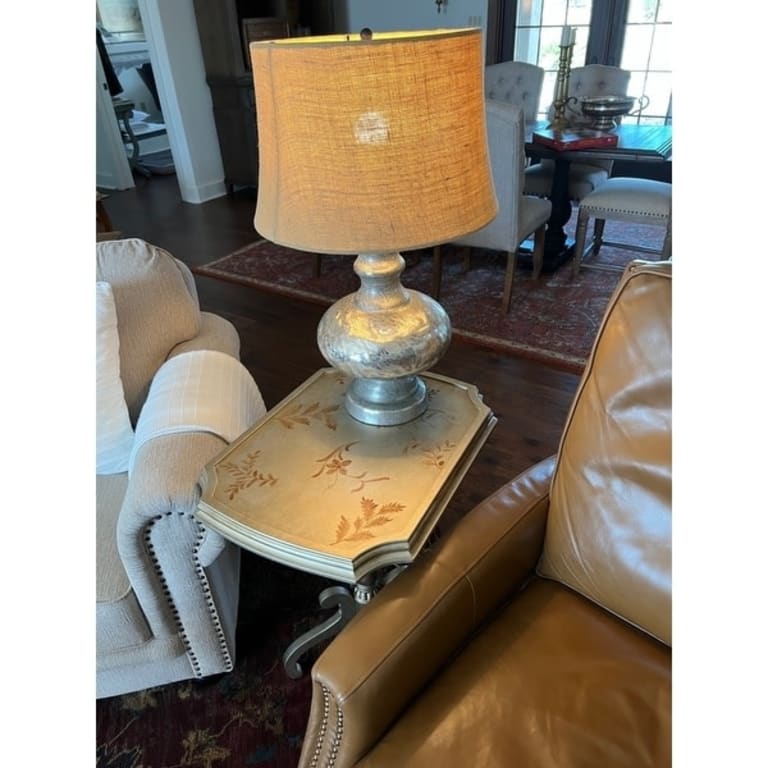 Eleanor Hand Painted Wooden Antique Reproduction End Table On Sale