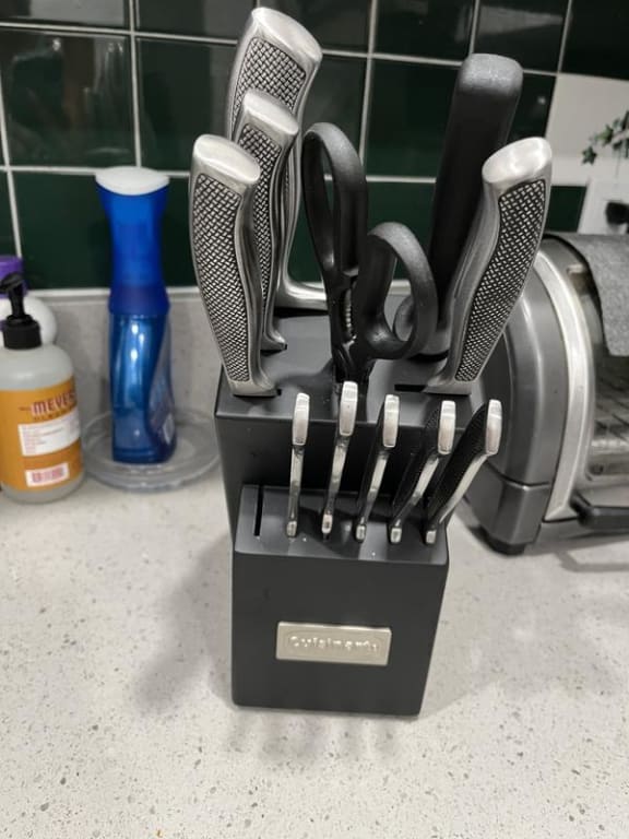 Cuisinart C77SS-13P 13-pc. Graphix Collection Block Set, Stainless ...