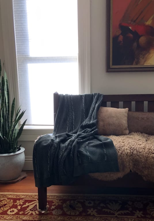 Customer Image Captioned: Cozy comfort