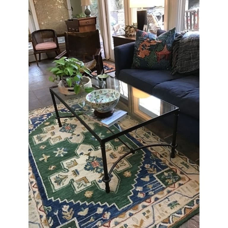 Uttermost Warring Rustic Bronze Patina Iron Coffee Table Bed Bath