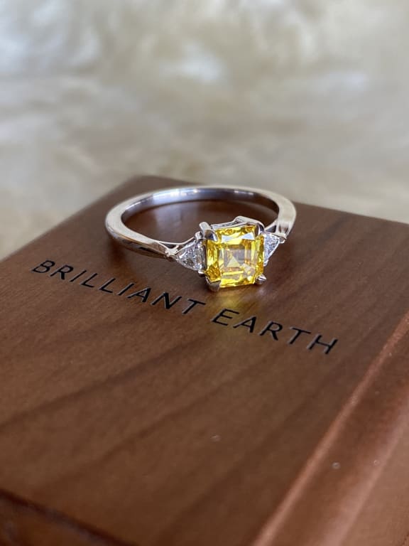 Trillion Three Stone Diamond Ring | Brilliant Earth