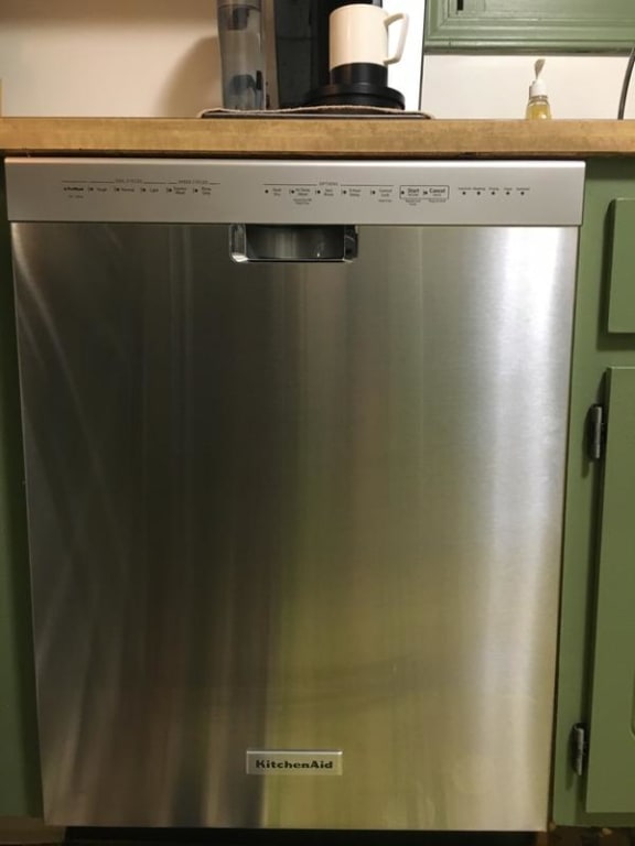 KitchenAid Front Control 24 Built-In Dishwasher KDFE104DWH2