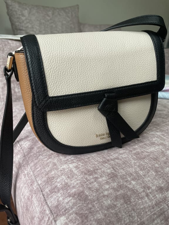 Knott Colorblocked Medium Saddle Crossbody