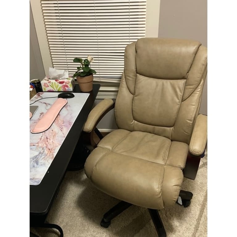 LaZBoy Miramar Executive Office Chair with Memory Foam Cushions