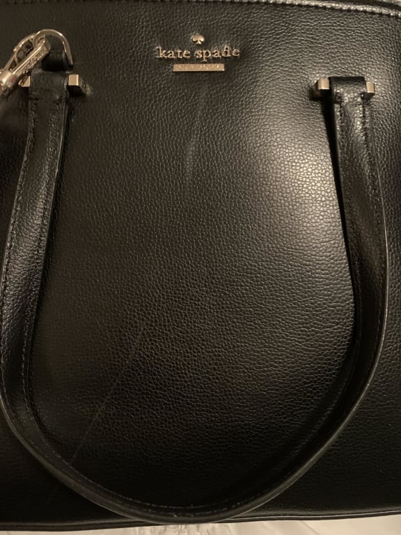 Kate Spade Patterson Drive Dome Satchel Bag Small Black in Leather