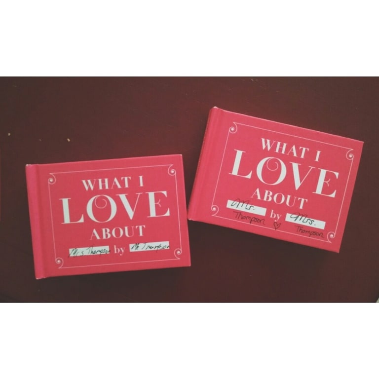 What I Love About You by Me Book from Uncommon Goods. Customer submitted image.