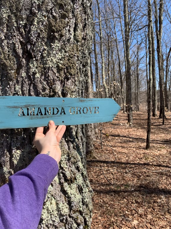 Personalized Directional Sign from Uncommon Goods. Customer submitted image.