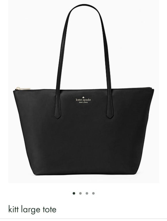 Kate Spade New York Kitt The Little Better Nylon Large Tote Black