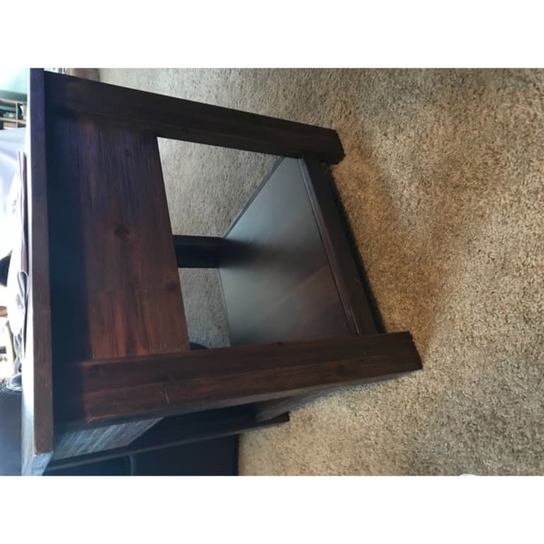 WYNDENHALL Garret SOLID ACACIA WOOD 22 inch Wide Square Rustic End Side ...