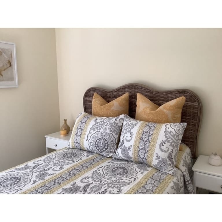 SAFAVIEH Imelda Grey Full Size Headboard Bed Bath & Beyond 14428139