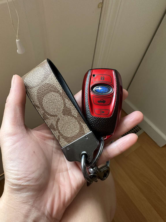 Loop Key Fob In Signature Canvas