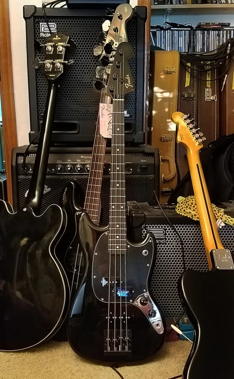 Fender USA Mustang Bass ブラック Fender Mustang Bass Ebony Fingerboard Limited-Edition Black