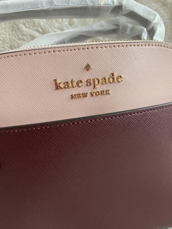 Kate Spade WKR00643 Staci Dome Saffiano Leather Crossbody Bag