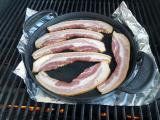 Bacon cooking on Griddle