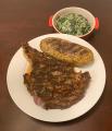 Grilled Rib Eye Steak & Potato from the Q 2400!