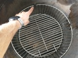 Charcoal Basket cutouts to fit around grate shelves