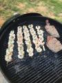 Lime Cilantro shrimp and sirloins