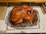 Perfect Turkey, came out juicy with the just the right amount of smoke flavour.