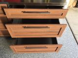 Large spacious drawers with easy open/close guides and hinges