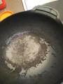 my wok after several attempts at cleaning