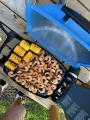 Fresh gulf shrimp on the day we bought the grill!