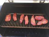 Pork ribs w whiskey/maple glaze