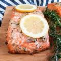 smoked rosemary shallot salmon