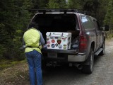 Fixing lunch out of our Tundra 50 after a morning hike