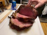 Prime Rib Roast Results, beautiful flavour.