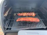 Bacon wrapped pork tenderloin with Traeger Rub