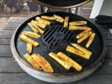 Plancha insert in the Blaze cooking pineapple