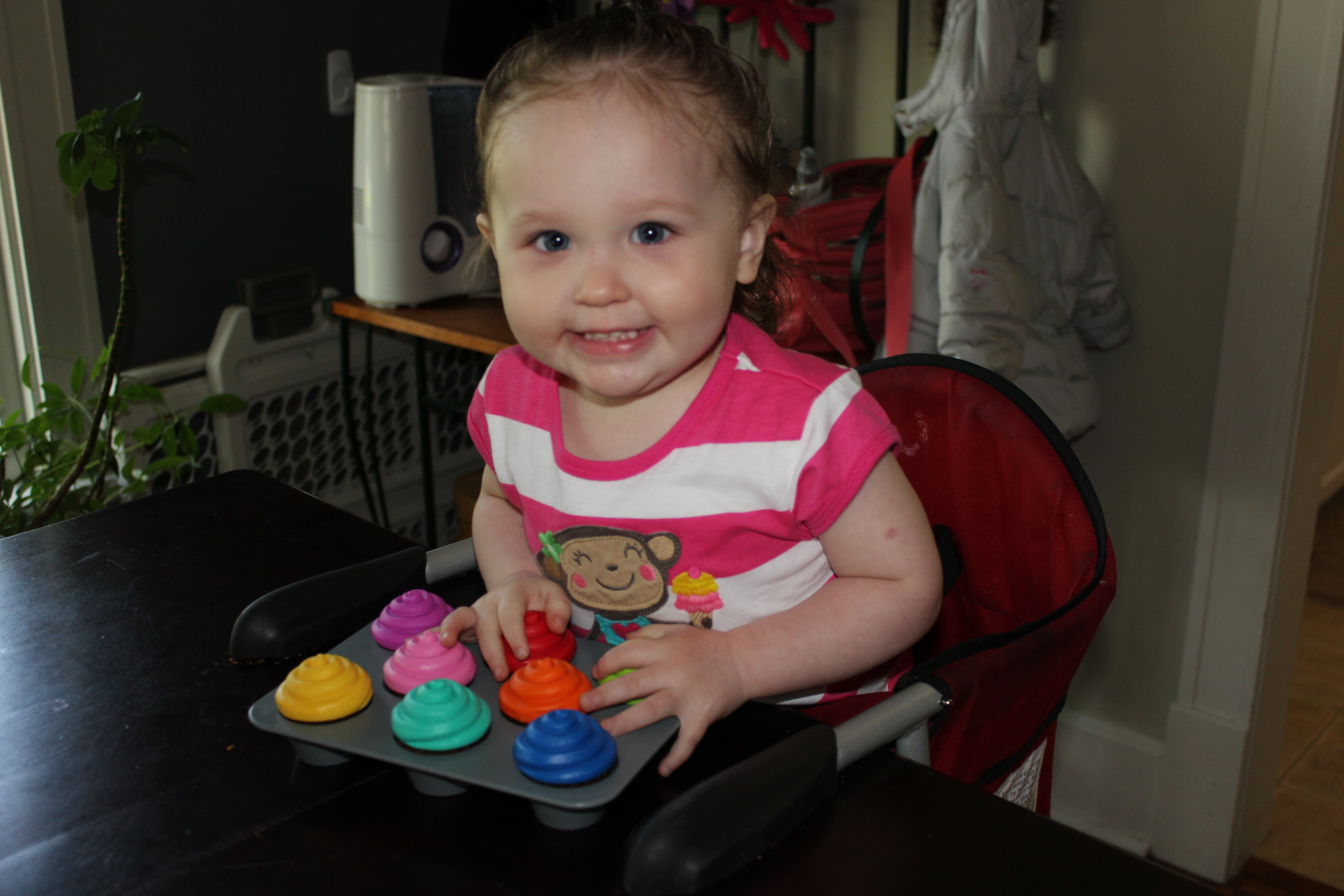 big smiles! happy girl!