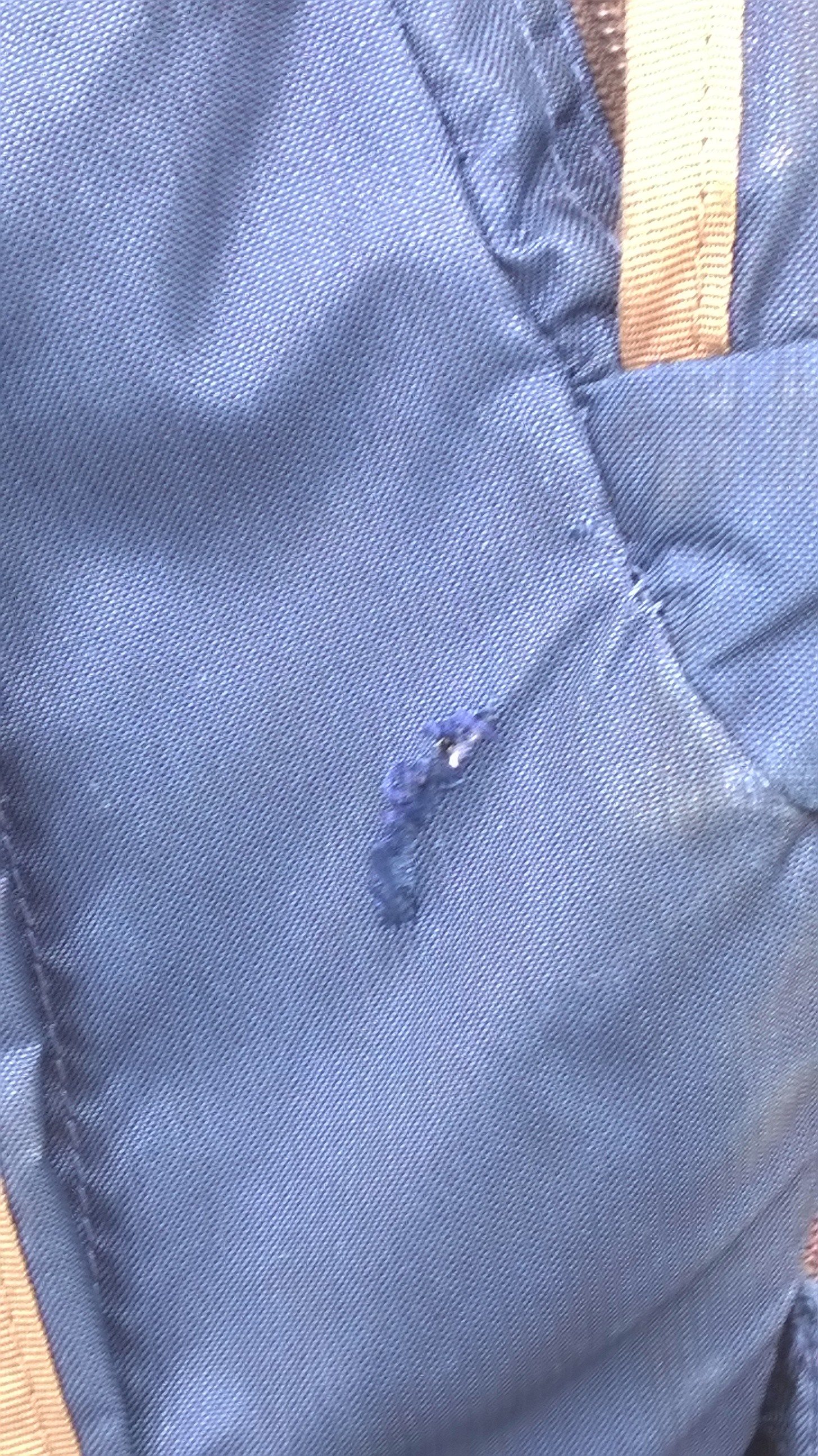 small tear on side