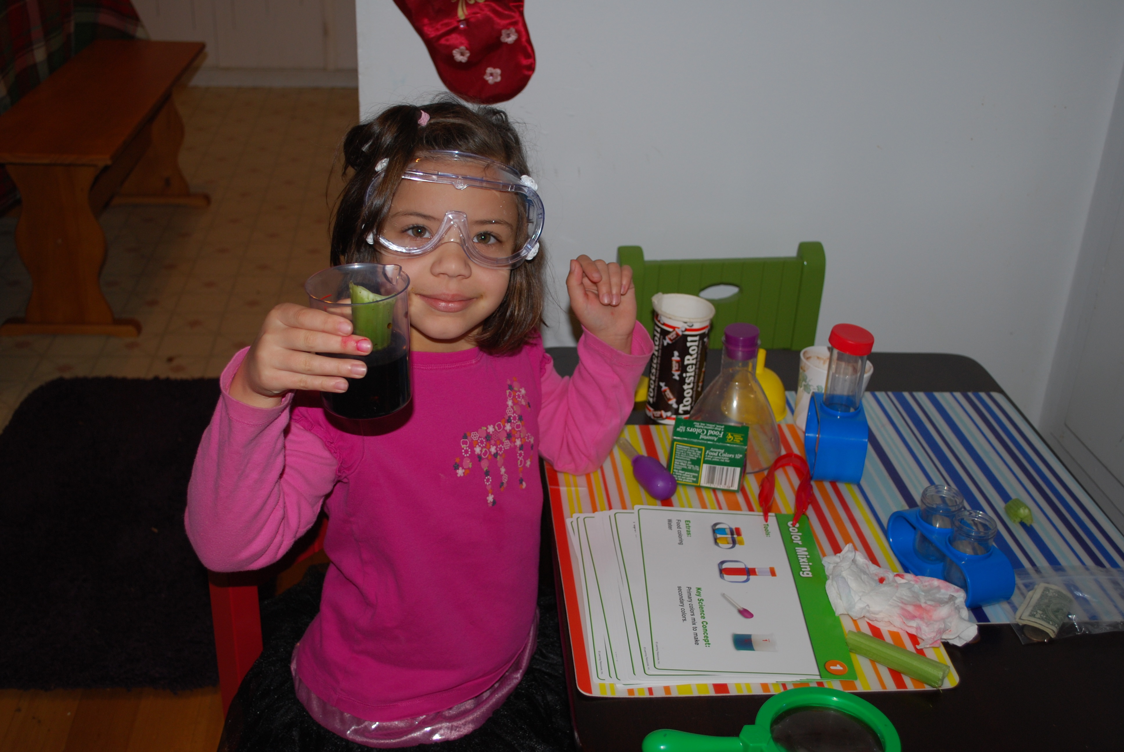 My scientist at work