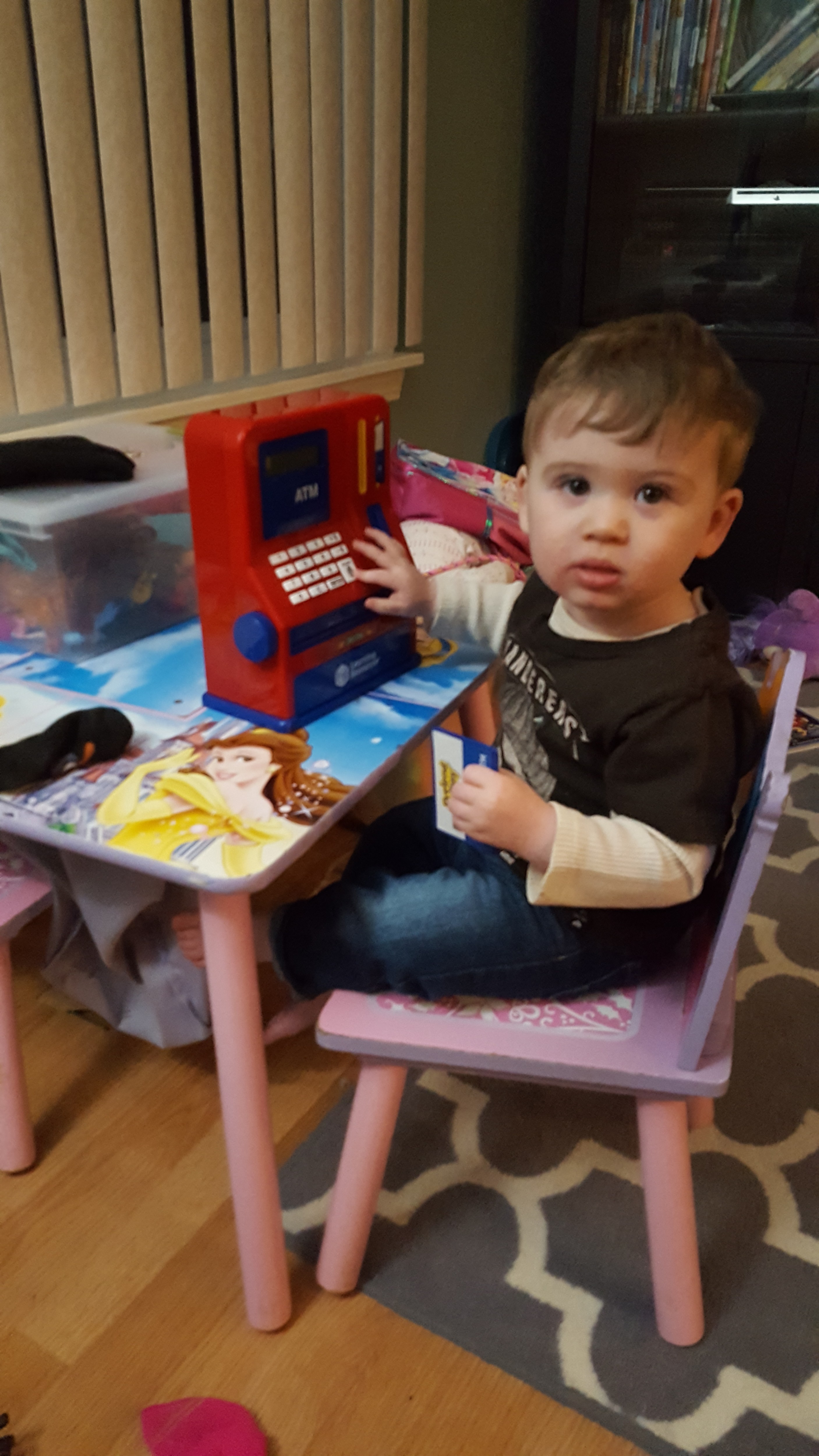 18 month old using hia fine motor skills