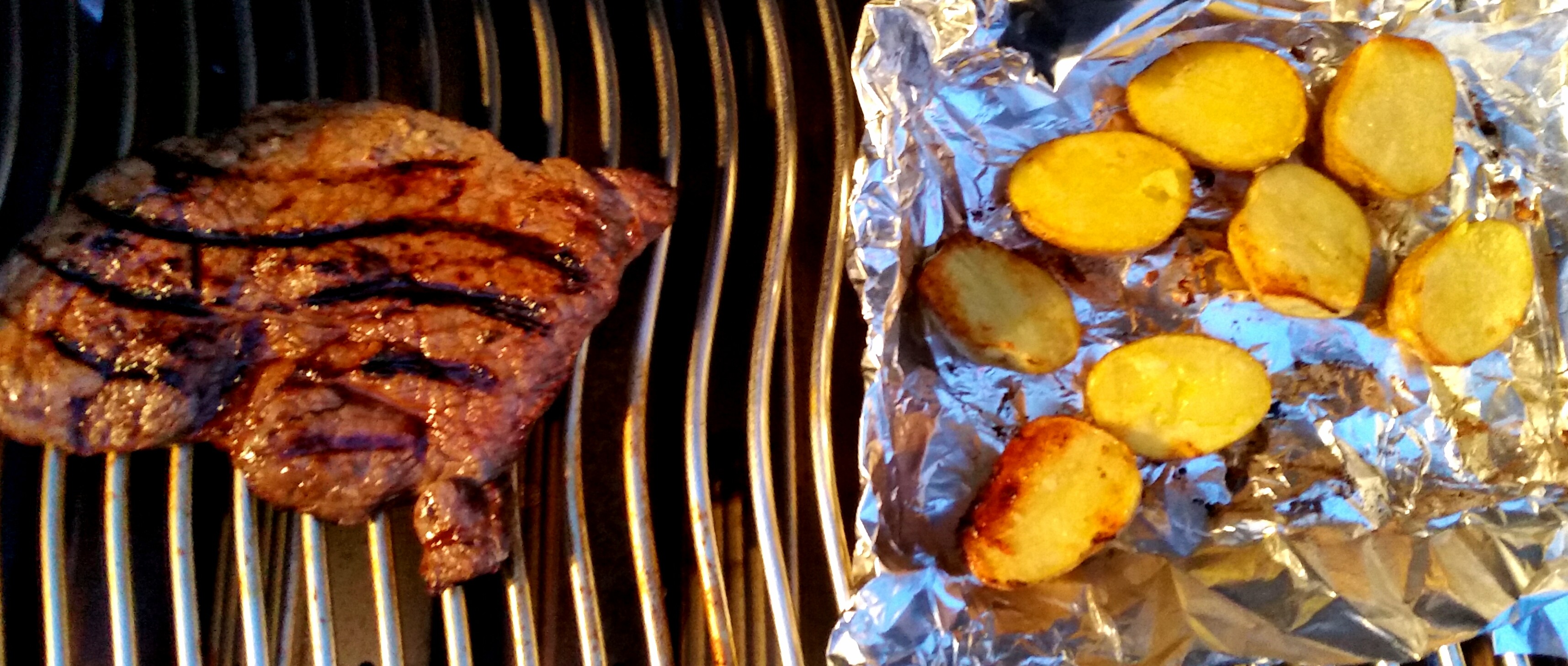 Steak with baby Yukon Gold potatoes