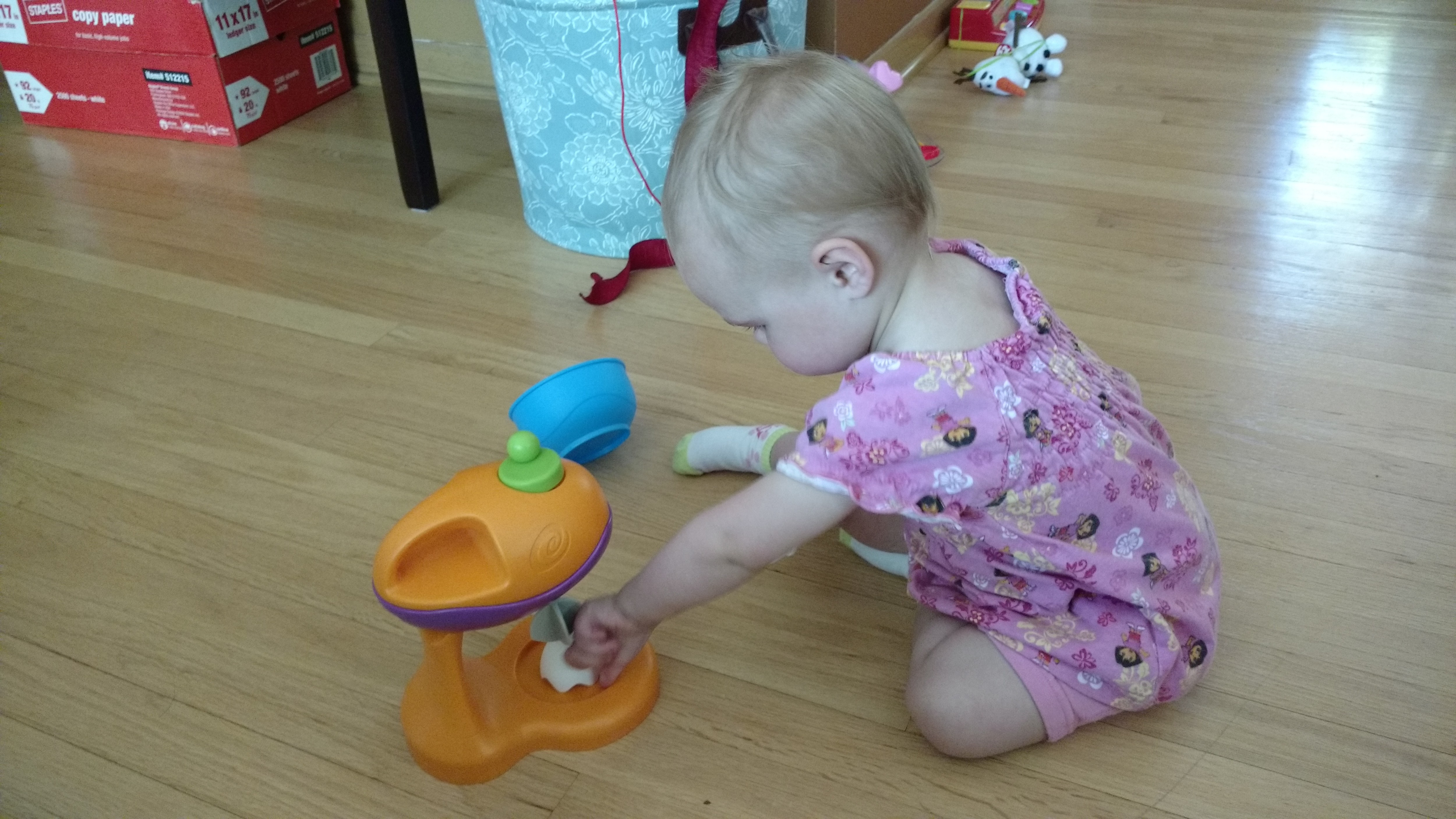 A friend playing with the mixer too!