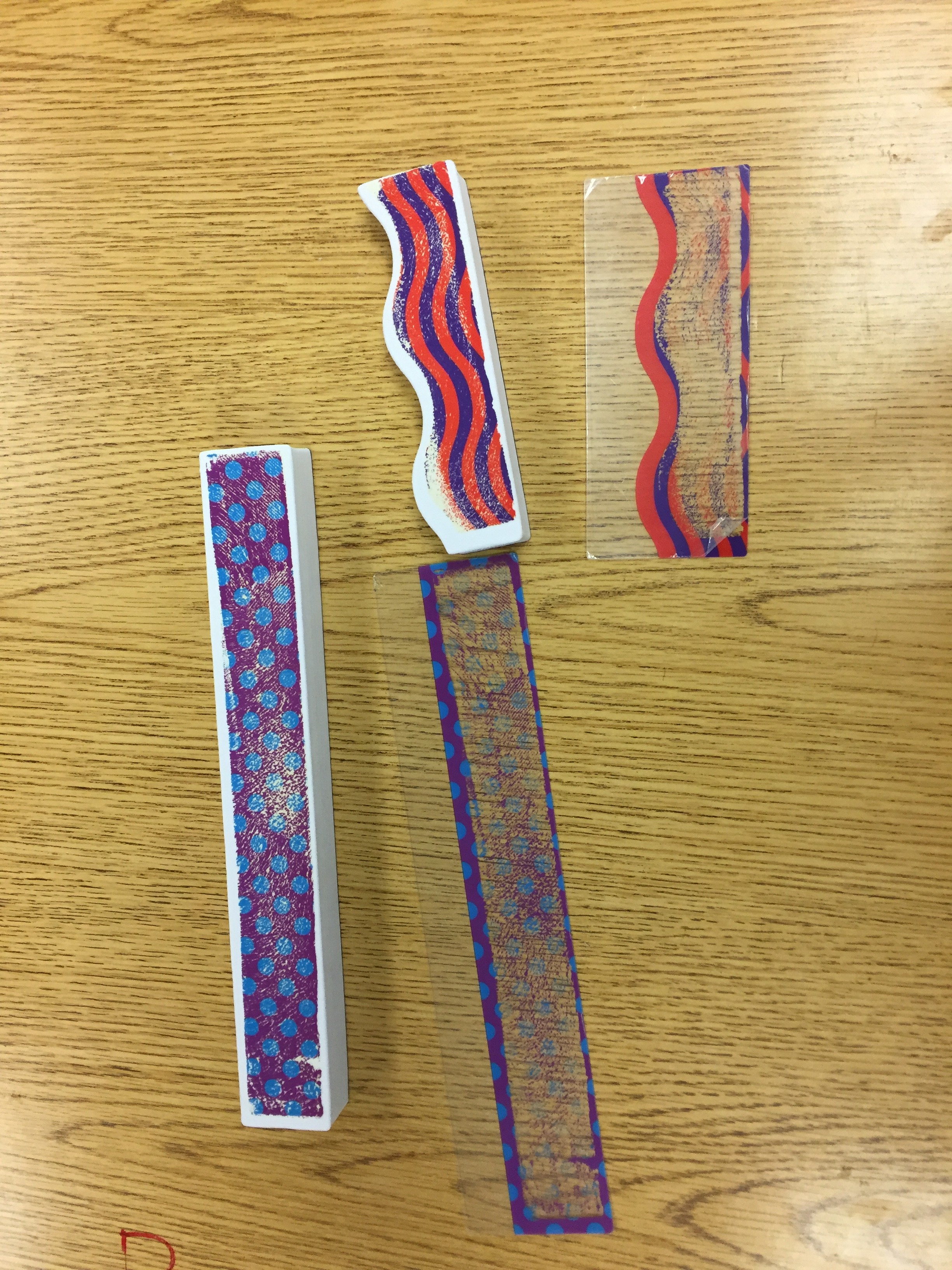 a sample of broken pieces