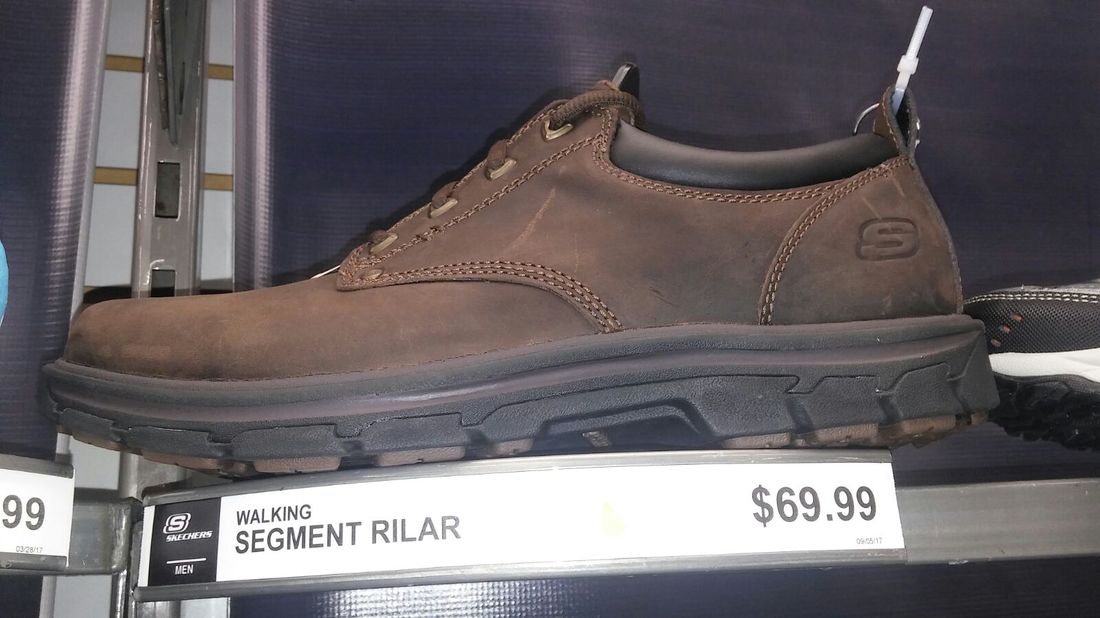 Skechers Segment Rilar Shoes Mens Sz 14 Brown Leather Comfort Oxfords 64260 Mens SKECHERS 11 Segment Rilar Brown Leather Oxford SHOES  main image 2