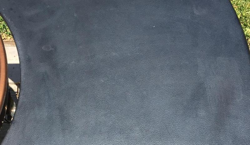 Discolored work area 1