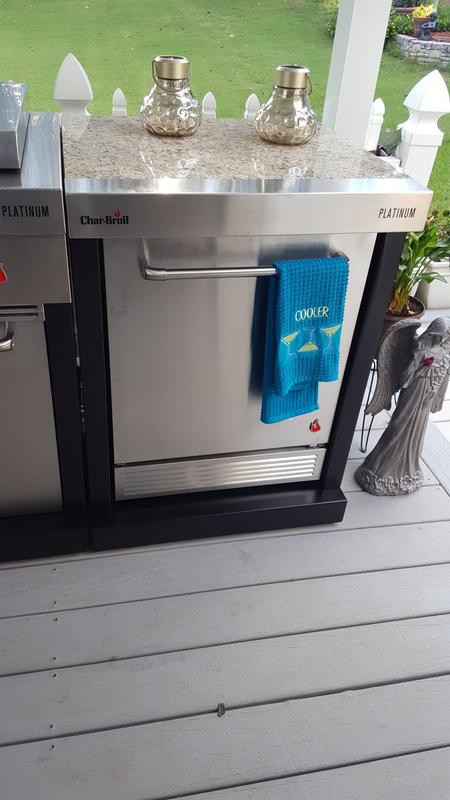 All the prep right next to the grill