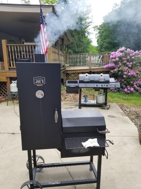 Thin blue smoke on 4th of July