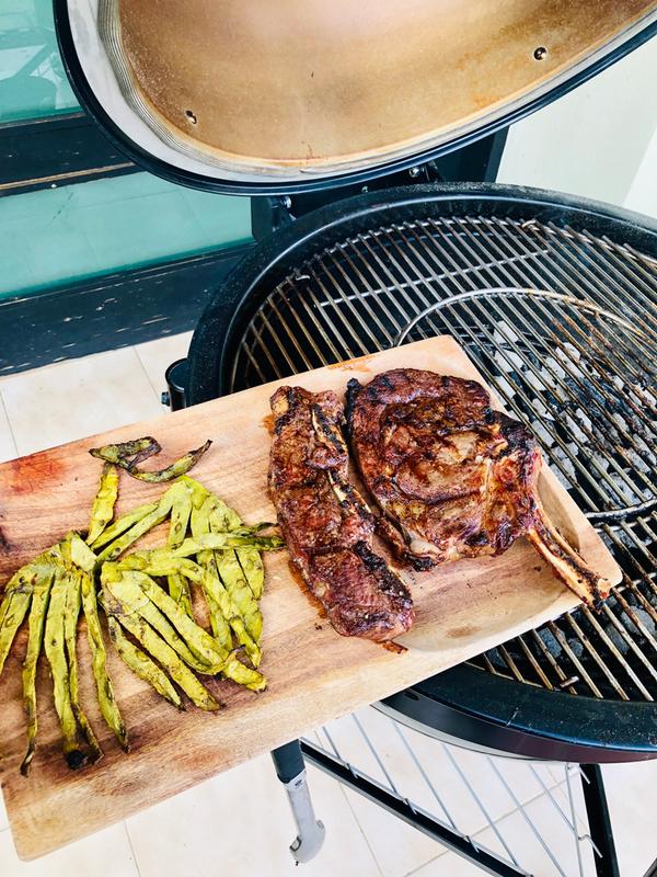 Angus ribs and cowboy. Great!