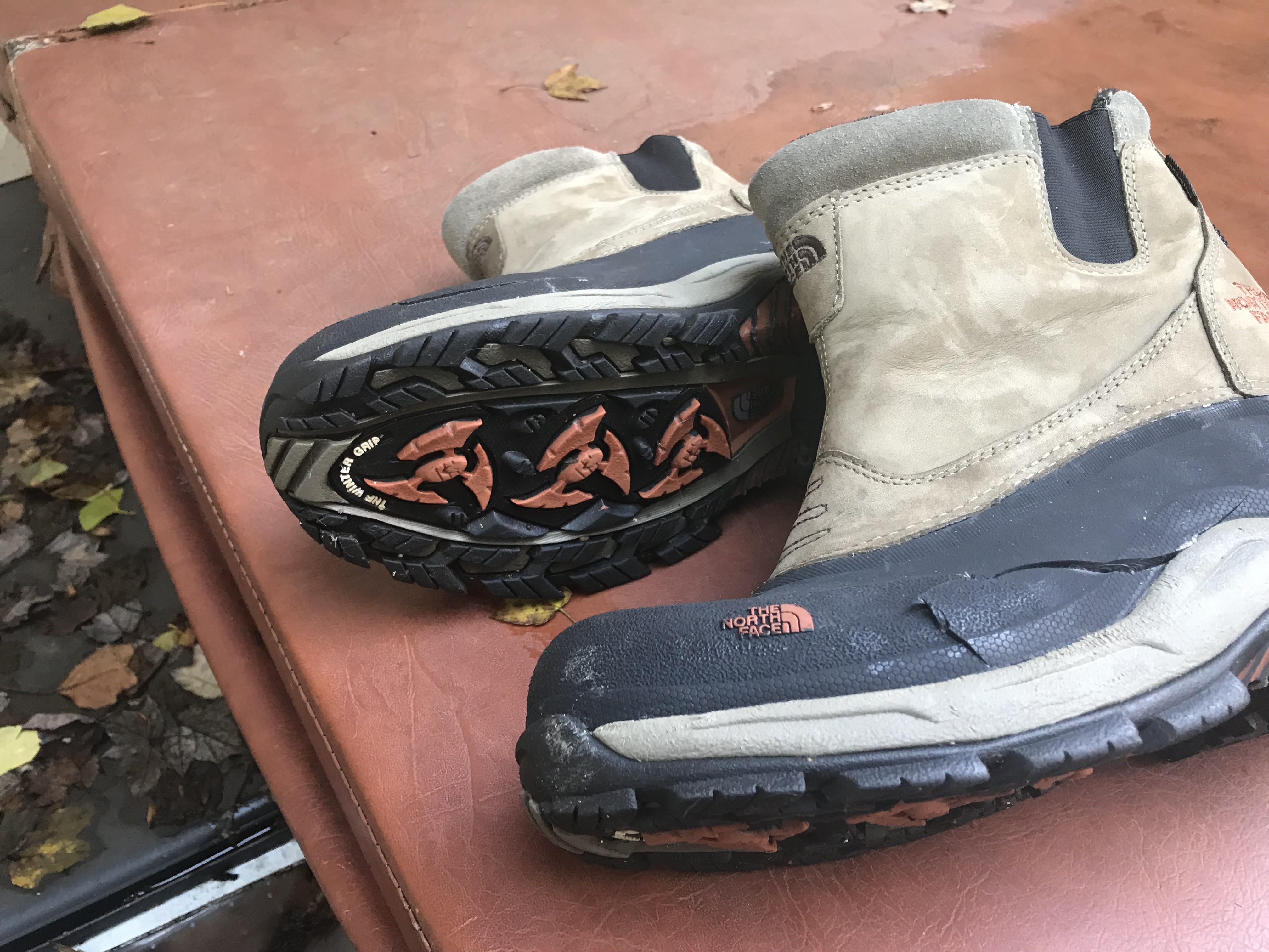 note hardly any sole wear