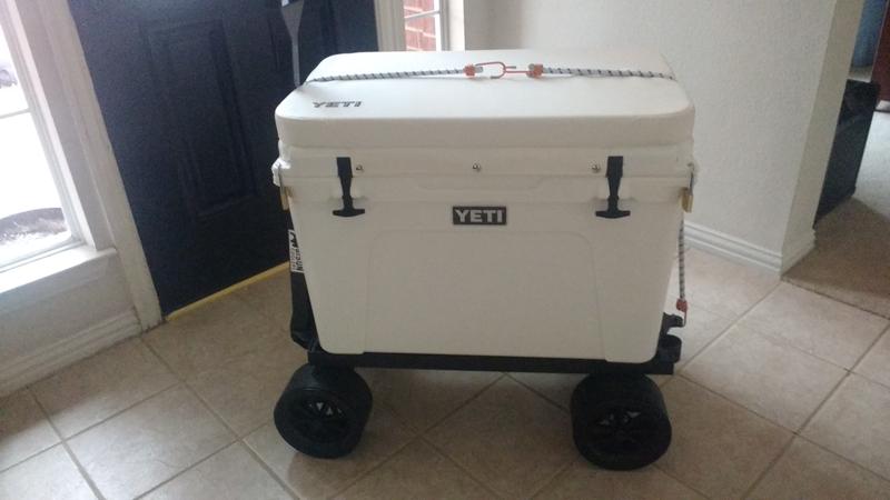 I also bought a cart to make it easier to get around.