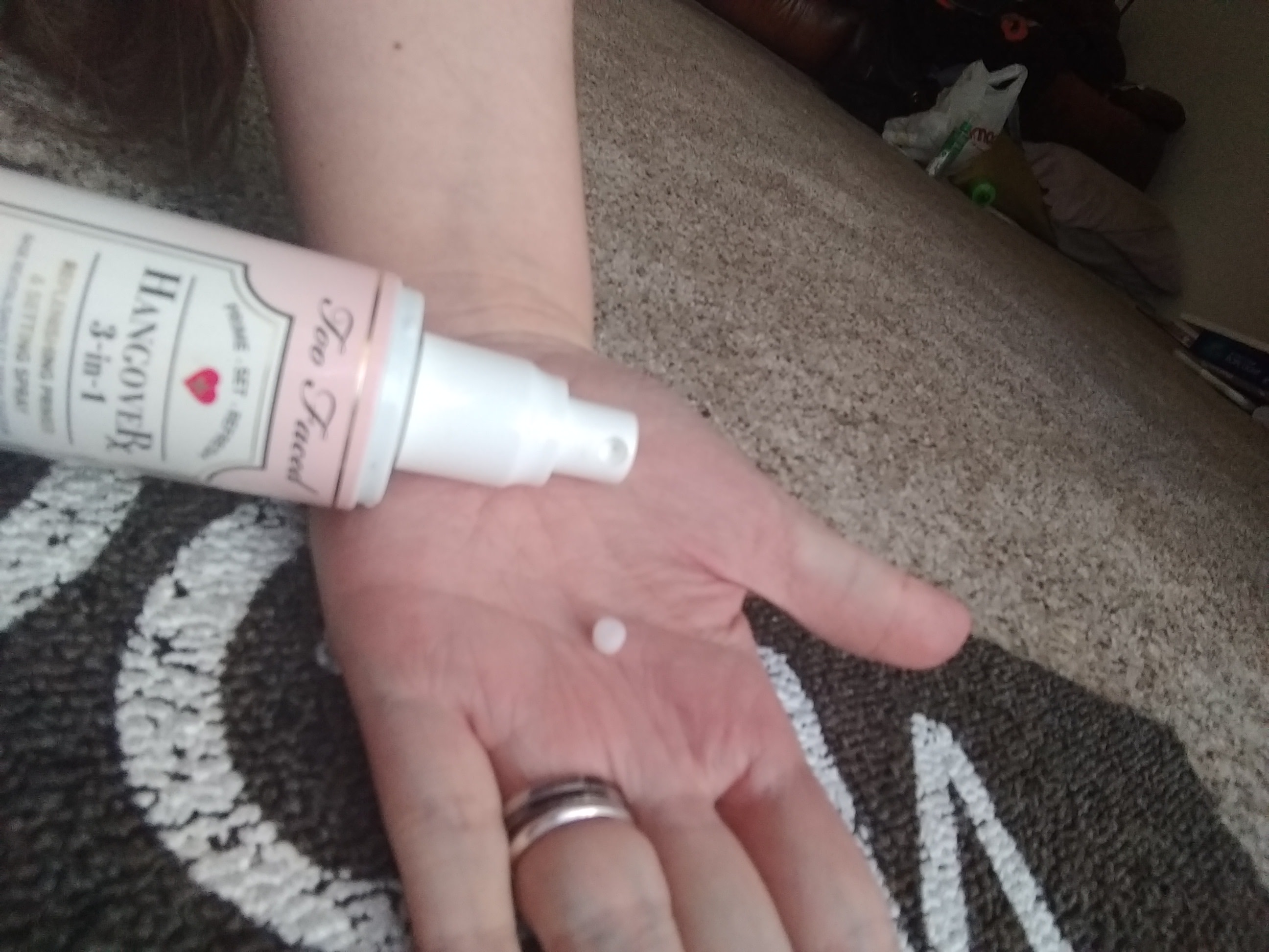 The little round sprayer in my hand