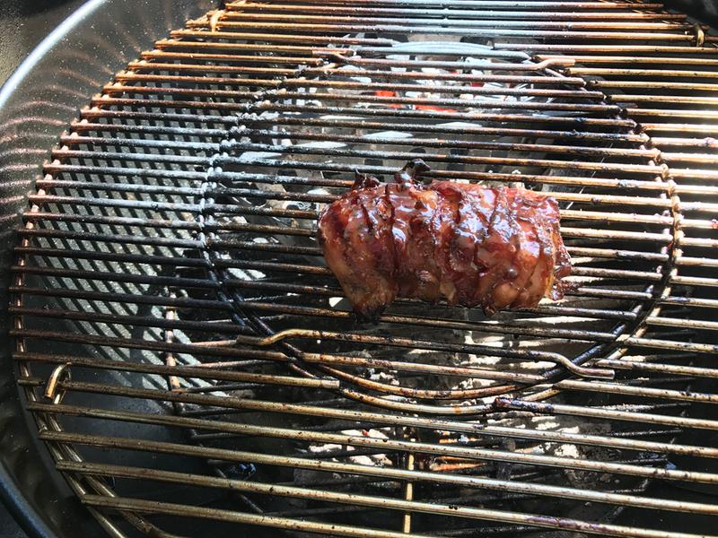 Bacon wrapped tenderloin