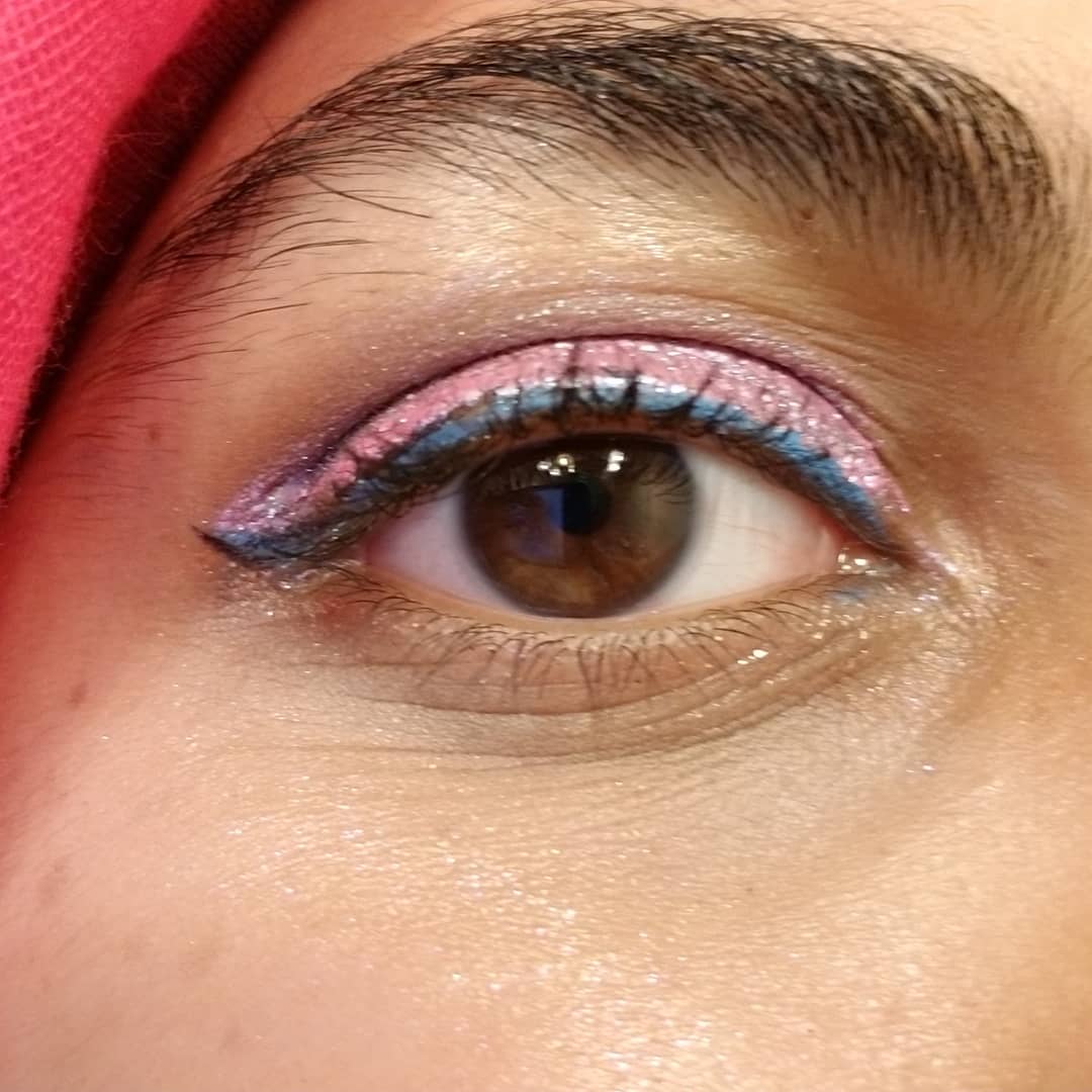 This is one of my favorite looks! The liner works well with pinks to make cute looks! I think of this as a look inspired by cotton candy!