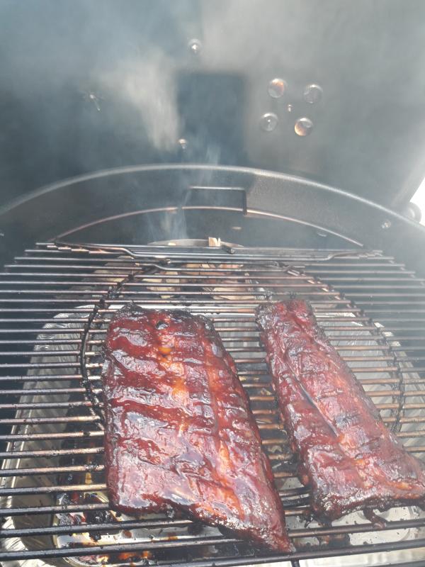 Baby back ribs I smoked.